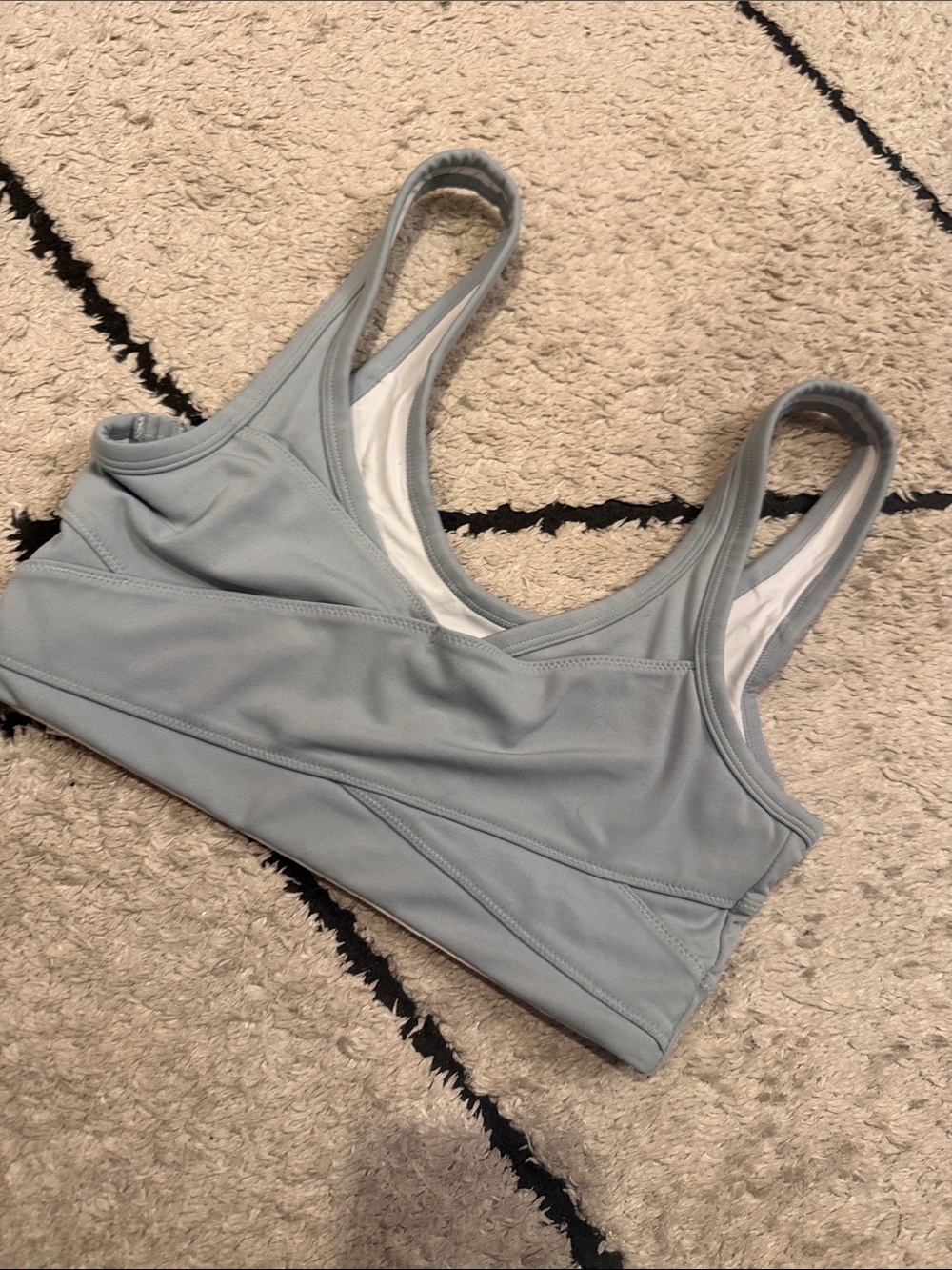 varley Light Blue Sports Bra – s Supportive Activewear